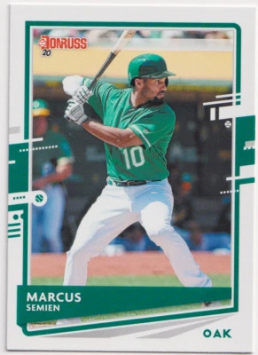 2020 Donruss #92 Marcus Semien Oakland Athletics - Image 1 of 2