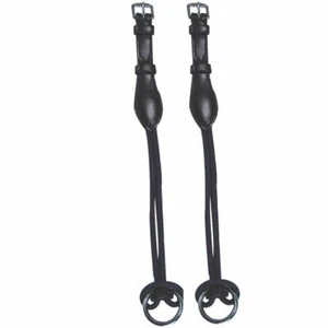 Intrépidas mejillas mordaza de cuero con doble cable de nailon - Imagen 1 de 1