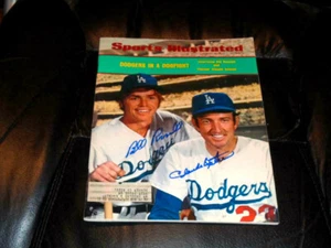 1973 BILL RUSSELL CLAUDE OSTEEN DODGERS DUAL SIGNED SPORTS ILLUSTRATED BEAUTIFUL - Picture 1 of 3