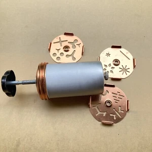 Vintage Mirro Dial-A-Cookie Press 3 Copper Discs Spritz Classic - Picture 1 of 6