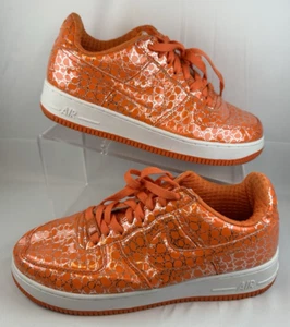 2002 Nike Air Force 1 AF1 ‘82 Orange Vintage Men Sneakers 136064 001 Size 6 US - Picture 1 of 8