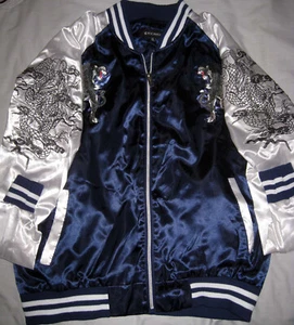 Rocawear ® DRAGON - Full COLOR - Embroidered Art - XL Large - Zip - Jacket - New - Picture 1 of 5