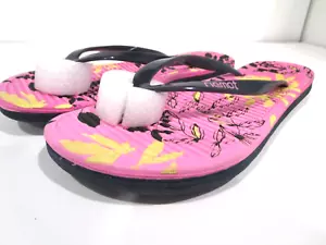 RIEMOT Sandal FLIP FLOP "ZARA" Women's size 5 Black/Pink Floral NWT - Picture 1 of 6