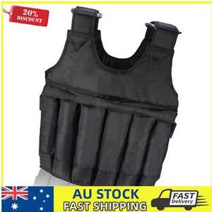Adjustable 50KG Capacity Fitness Weight Vest with 12 Loading Pouches - Picture 1 of 18