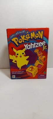 Vintage Milton Bradley Pokemon Yahtzee Jr Board Game 1999 Missing 10 Tiles - Image 1 of 3