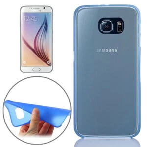 Etui ochronne Case Ultra cienkie 0,3mm do telefonu komórkowego Samsung Galaxy S6 niebieskie - Zdjęcie 1 z 5