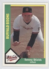 1990 CMC AAA Buffalo Bisons Green Backs Tommy Shields #21