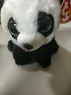 Ty 6" Beanie Baby Baboo The Panda Plush Stuffed Animal Toy Mwmts Ty Heart Tags