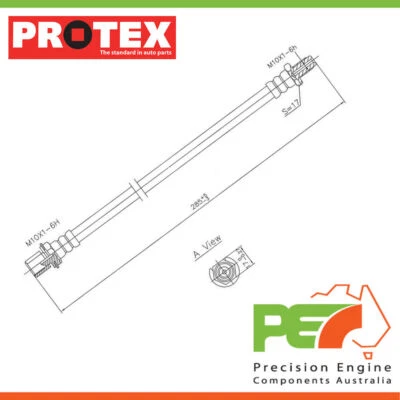 *EXCELENTE CALIDAD * Manguera hidráulica - Trasera para TOYOTA CRESSIDA MX62R Parte # H1542 Foto 1 de 4