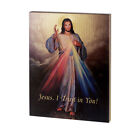 Jesus, Divine Mercy 8" x 10" x 1" Wood Plaque, Made in Italy, Boxed