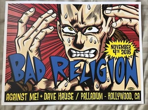 2016 Bad Religion Konzert Poster im Palladium Hollywood, Kalifornien - Bild 1 von 8