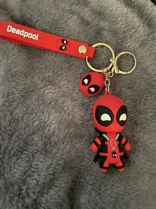 Marvel Deadpool Keychain Keyring Pendant Gift Cartoon Bag Charm - Picture 1 of 1