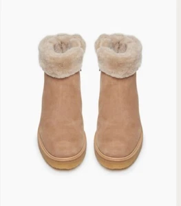 Coclico Honey Shearling Tawny Bootie Size 37 New - Picture 1 of 5