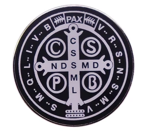 Pin Cruz San Benito Medalla San Benito Sacramento Sacramental Cristiano Jesucristo - Imagen 1 de 4