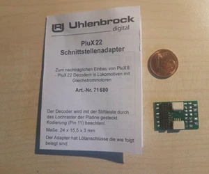 Uhlenbrock 71680 Schnittstellenadapter Platine Plux 8,12,16,22 + Anschluss SUSI - Picture 1 of 2
