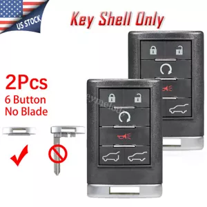 2 6B Car Remote Key Fob Case for Cadillac Escalade ESV EXT 2007-2014 OUC6000066 - Bild 1 von 9