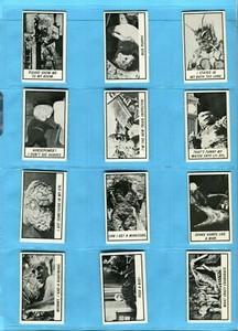 1963 Topps Monster Laffs Midgee Starter Set Lot of 27 Diff Cards EX - Ex/Mt   