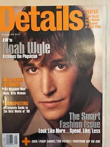 DETAILS magazine September 1996 Noah Wyle Angie Everhart Ving Rhames Cher - Imagen 1 de 4