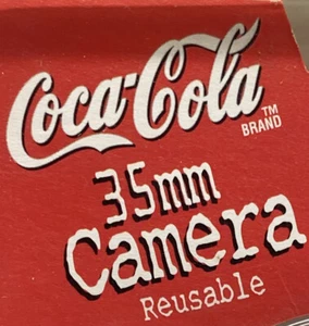 1999 Coca Cola 35 mm fotocamera riutilizzabile da collezione grande mirino fotografia vintage - Foto 1 di 4