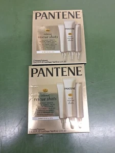 2 PACK PANTENE PRO V INTENSE RESCUE SHOTS  - 6 Hair Ampoules - Picture 1 of 1