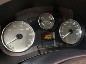 Fits Citroen Berlingo II 08-18 3 Pezzi Alluminio Lucidato Anelli Tachimetro Tachimetro - Foto 1 di 9