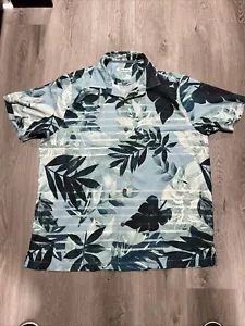 Tommy Bahama Island Zone XL Blau Hawaii Kurzarm Knopfleiste - Bild 1 von 4