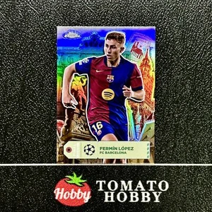 TOPPS CHROME UEFA 2024-25 FERMIN LOPEZ REFRACTOR Final Destination BARCELONA - Picture 1 of 2