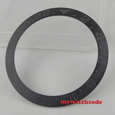 brushed black ceramic bezel insert for 40mm GMT watch made by bliger factory B18 - Image 1 of 2