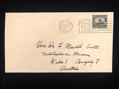 DC WASHINGTON MAY 18 1925 FDC #621 5¢ NORSE SOLO USE TO AUSTRIA - Image 1 of 2