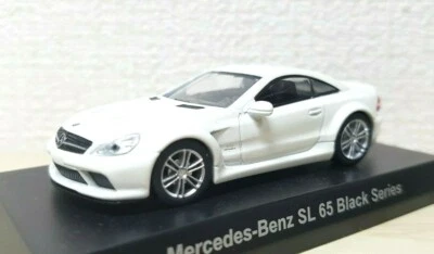 1/64 Kyosho MERCEDES BENZ SL 65 AMG SERIE NEGRA BLANCO modelo de coche fundido a presión Foto 1 de 3