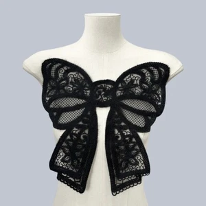 Embroidery Bow Patches Large Applique for DIY Accessories for Clothing Bags Hats - Picture 1 of 26