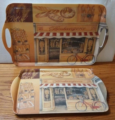 Home Essentials Melamine Serving Trays 2pc Italian Bakery - Image 1 of 4