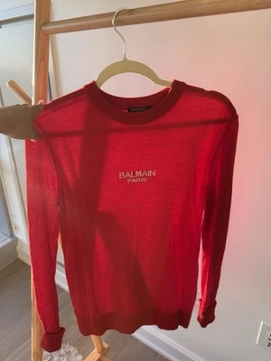 Balmain Men's Red Jumper S (Fits Women Too) - Image 1 of 3