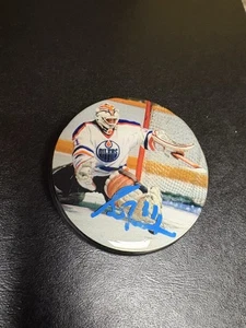 Grant Fuhr Autographed Puck - Picture 1 of 2