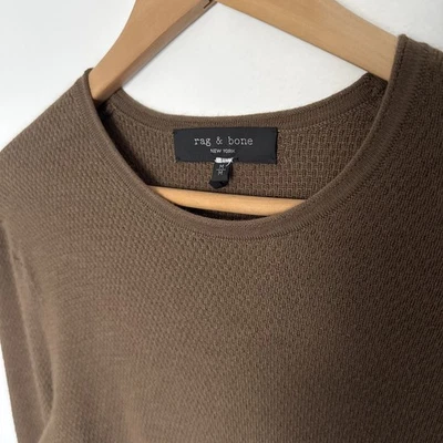 rag & bone Bennet Sweater Mens Medium Brown Pullover Wool Blend Knit Jumper - Image 1 of 4