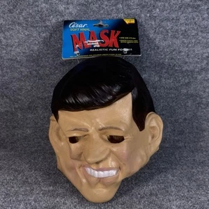 Vintage Cesar 1993 1997 JFK John F Kennedy Präsident Maschera Maske Etiketten Vinyl - Bild 1 von 8
