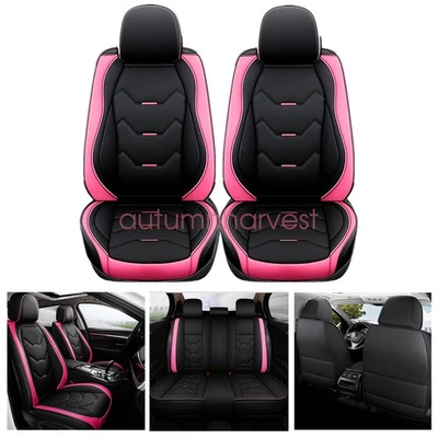 PU Leather 5 Seat Covers Full Set Front & Rear Cushion Fits Toyota Corolla Car - Image 1 of 4