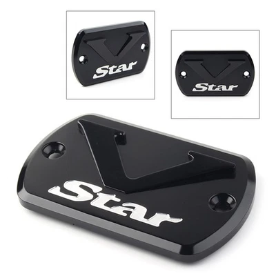 Front Brake Fluid Cap Reservoir Cover For Yamaha V Star XVS 650/950/1100/1300 Foto 1 de 4