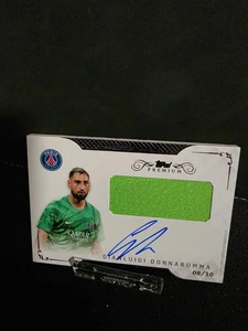 Gianluigi Donnarumma /10 2024 Topps PSG Black&White OnCard Auto Patch #AR-GD PSG - Picture 1 of 3