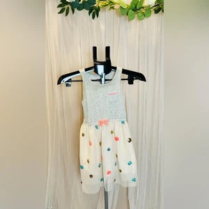 Cat & Jack Girls Dress – Size S (6/6X) – Gray Tank Top + Tulle Skirt - Picture 1 of 6