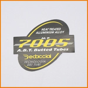 NOS DEDACCIAI HT 7005 BUTTED DEDA TUBES LOGO DECAL ROAD OLD BIKE VINTAGE STICKER - Bild 1 von 2