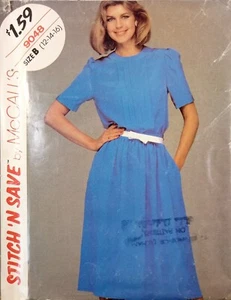 McCALLs 9048 De Colección Años 80 BLUSA PLIEGUES PUÑOS FALDA reúne 12 14 16 SIN CORTAR Patrón de Costura - Imagen 1 de 8