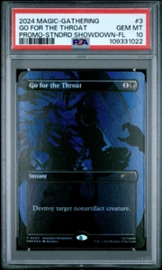 MTG PSA 10 Cowboy Bebop Go for the Throat #0003 Standard Showdown Promo Foil GM - Picture 1 of 2