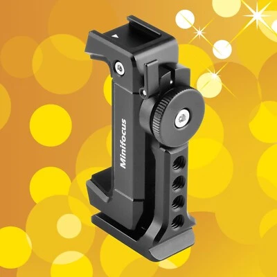 Phone Tripod Mount Cold Shoe Arca Mount Metal Clamp Video Rig for iPhone 17 16 - Image 1 of 4