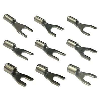 SHERCO-AUTO (225) Non-Insulated 22 - 10 Gauge Spade Terminal #6 8 10 Fork Wire Connector Kit