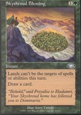 MTG magic cards 2x x2 Light Play, English Skyshroud Blessing Planeshift