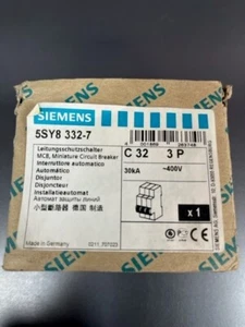 Siemens 5SY8332-7 3P 32A Type C TP Triple Pole MCB * FREE P&P - Picture 1 of 6