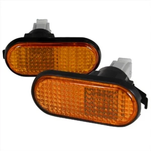 Marcadores laterales planos ámbar ámbar para 94-01 Acura Integra 92-95 Honda Civic Sol tipo R JDM - Imagen 1 de 2