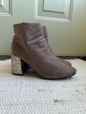 Botín de tacón brillante talla 10 Foto 1 de 4