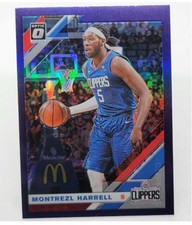 🏀MONTREZL HARRELL 2019 Optic PURPLE HOLO PRIZM Clippers Hornets Basketball Card